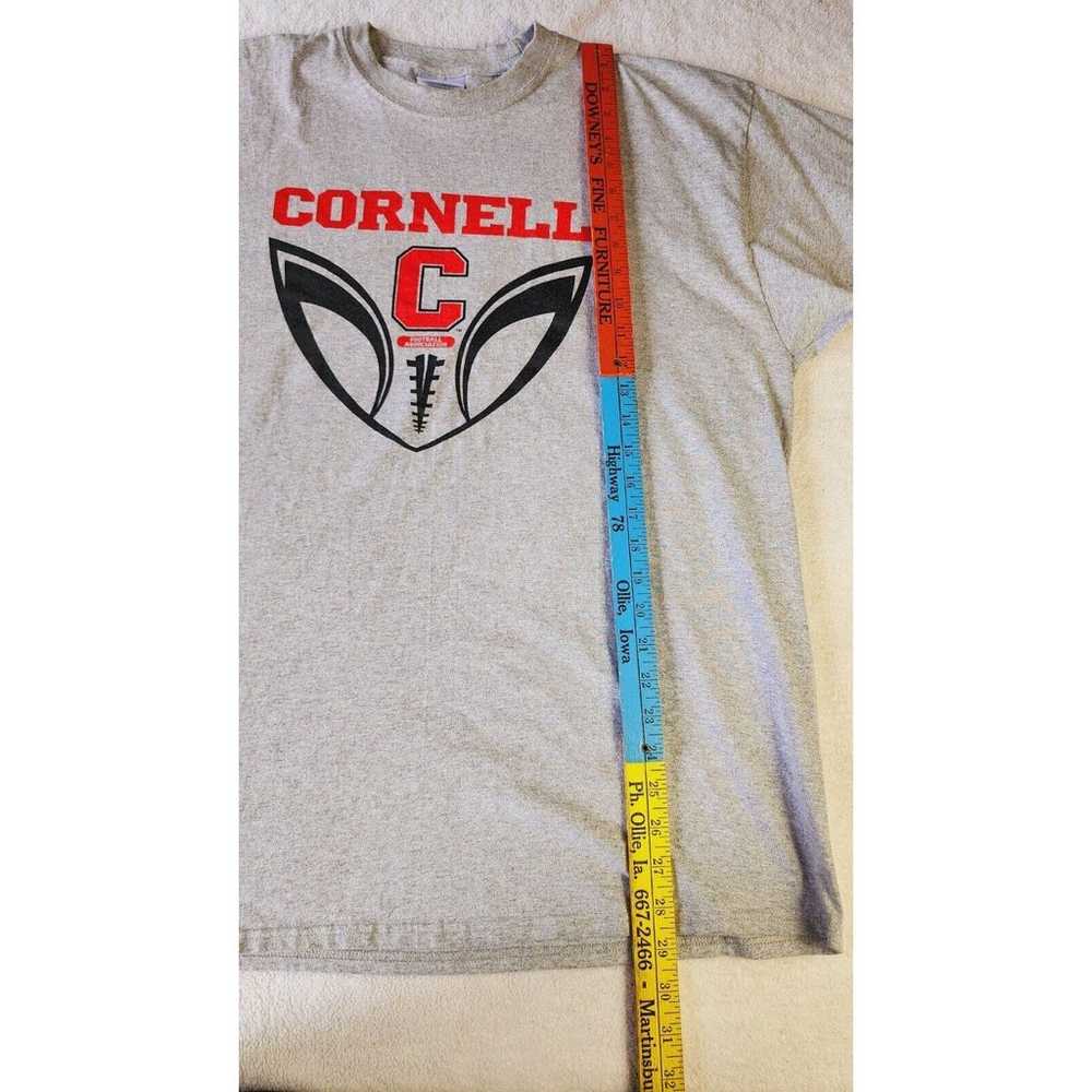Cornell University Football Tee Shirt Grey Short … - image 4
