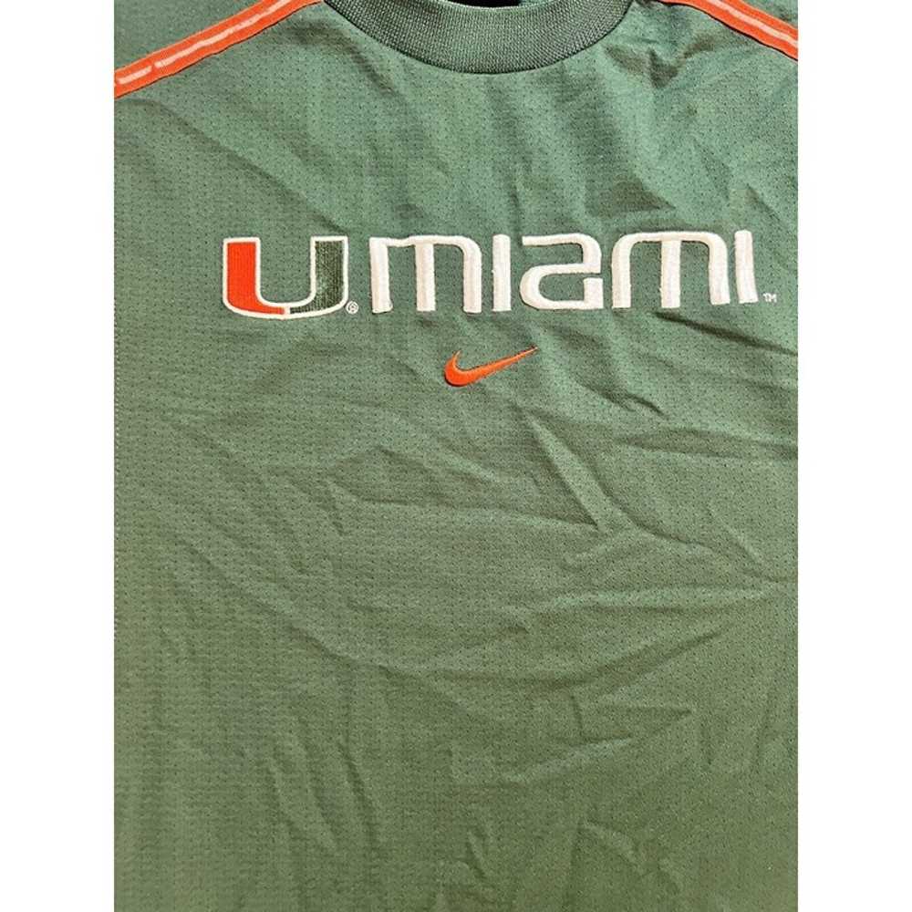 Vintage Miami Hurricanes Nike Shirt Mens Small Gr… - image 3