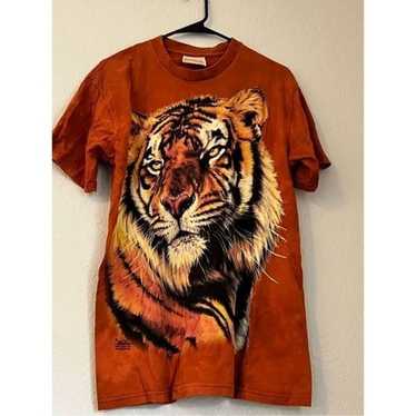 Tiger T-Shirt Tie Dye Orange Bengal Men The Mount… - image 1