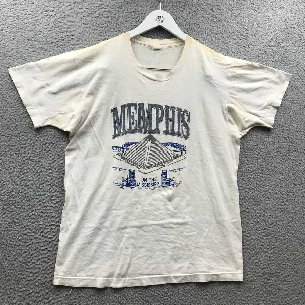 Vintage 70s 80s Memphis On The Mississippi T-Shir… - image 1
