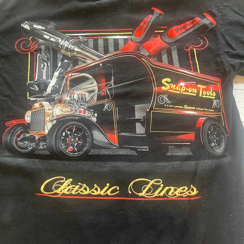 M&O Heavy Snap-On Tools Classic Line Tee Shirt Un… - image 8