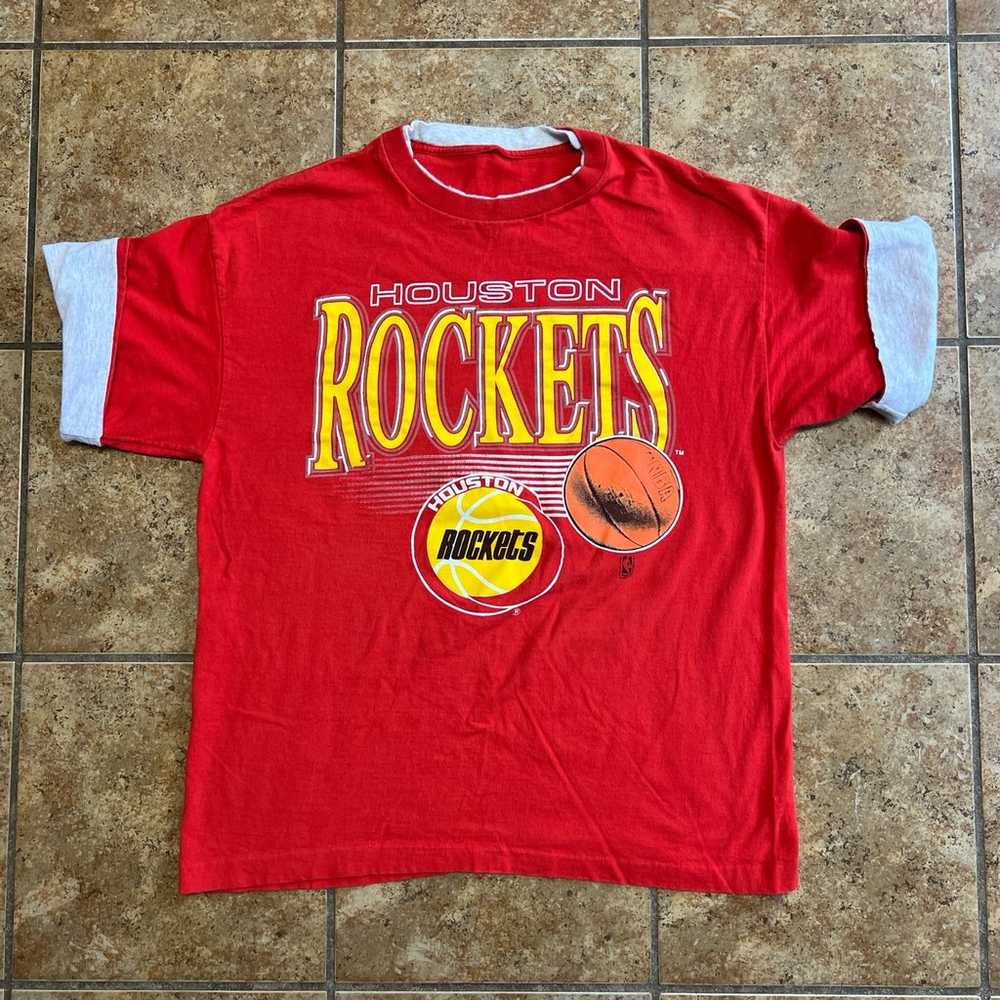 Vintage Houston Rockets Graphic Reversible Sleeve… - image 1