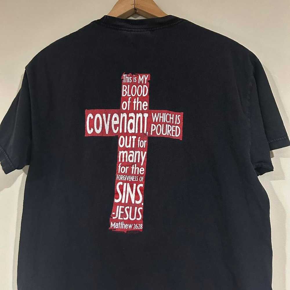 Y2K A Blood Donor Saved My Life Jesus Tee Shirt - image 2