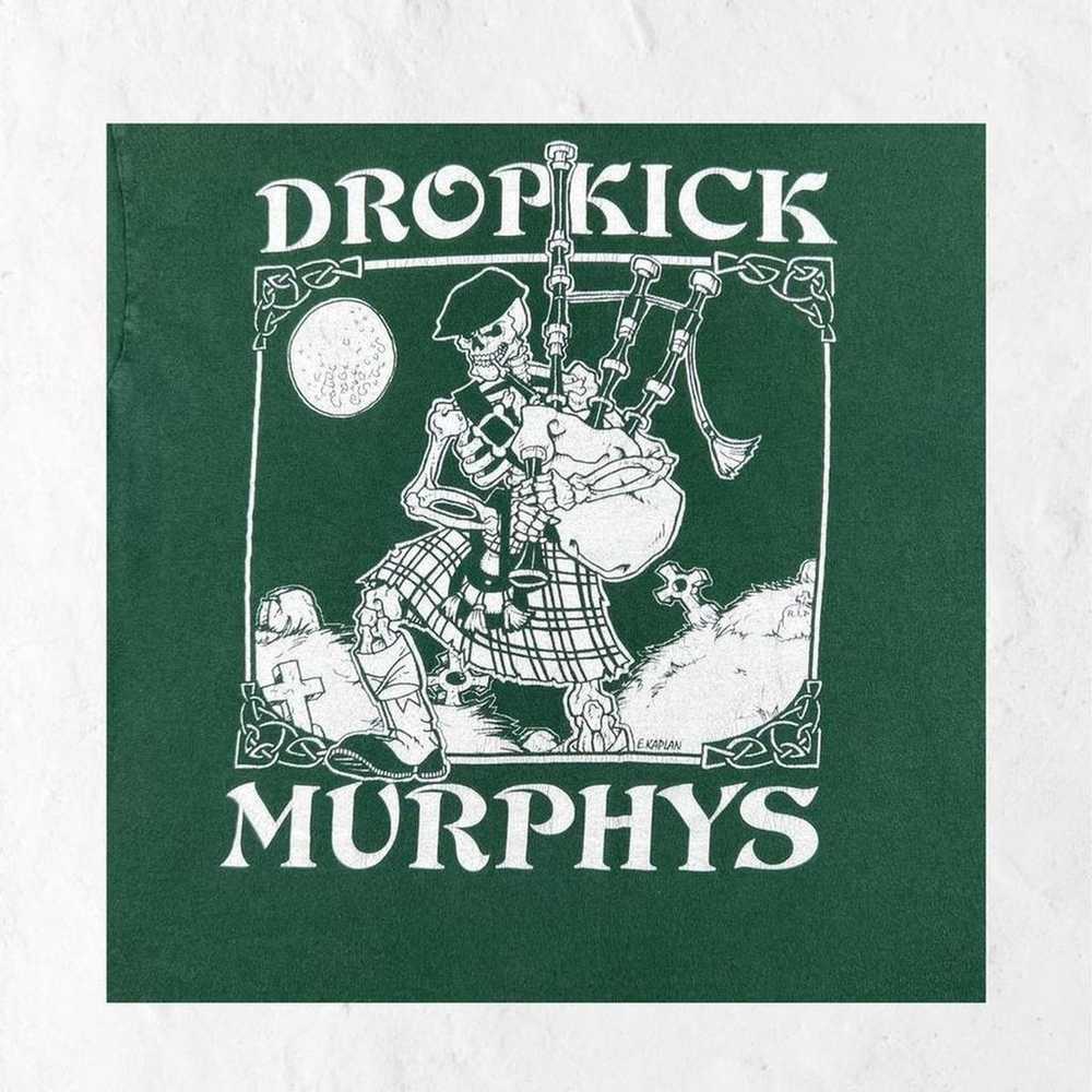 Green DropKick Murphys T-shirt Size M - image 2
