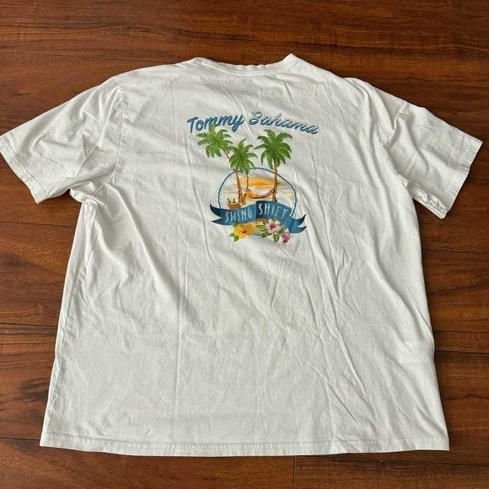 NEW TOMMY BAHAMA SEING SHIFT WHITE T-SHIRT SZ EXT… - image 1