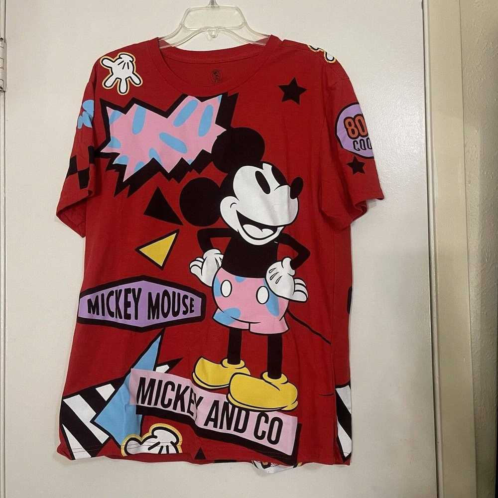 Disney Mickey mouse and Co. red Graphic print Com… - image 1