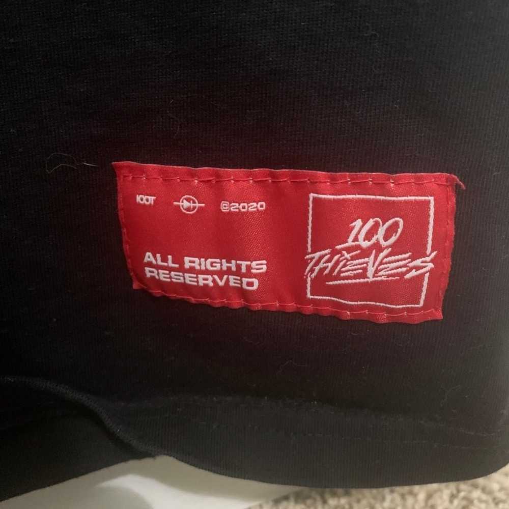 100 Thieves “No Camping” Black Tee (Size L) - image 3
