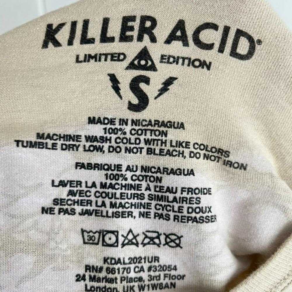 Killer Acid Men's Beige Graphic Longsleeve Shirt - image 5