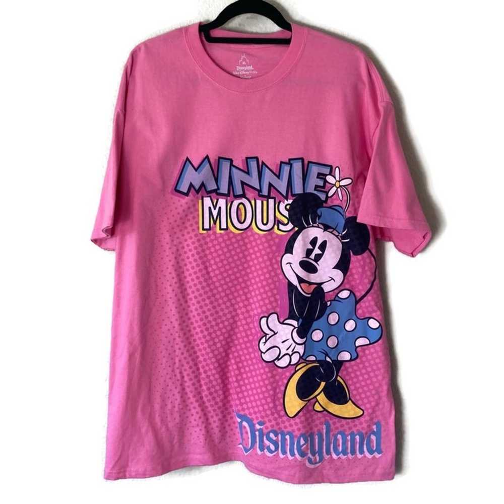 Disneyland Men’s Pink Minnie Mouse T Shirt Size XL - image 1
