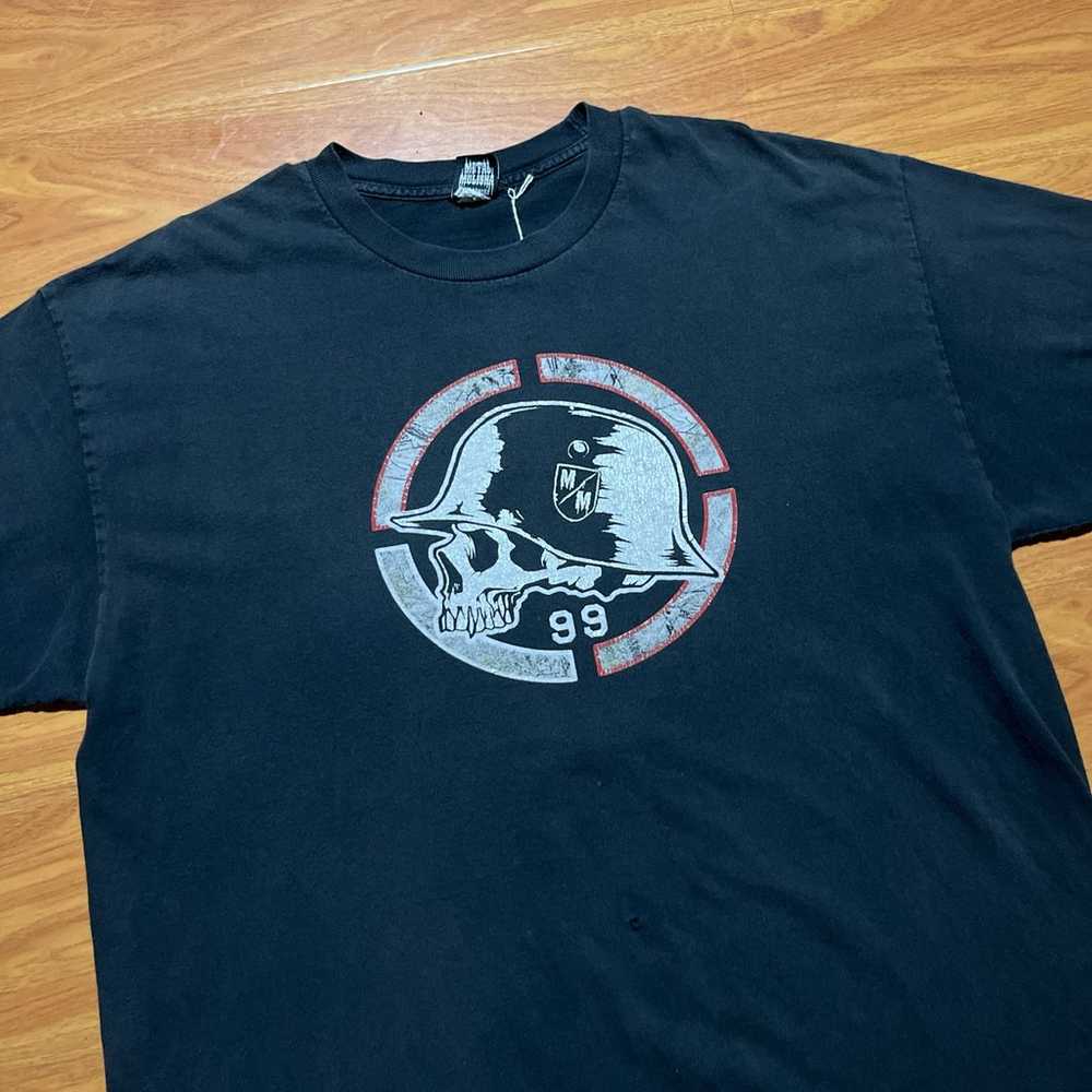 Vintage Y2K Metal Mulisha Skull Logo Tshirt  Size… - image 1