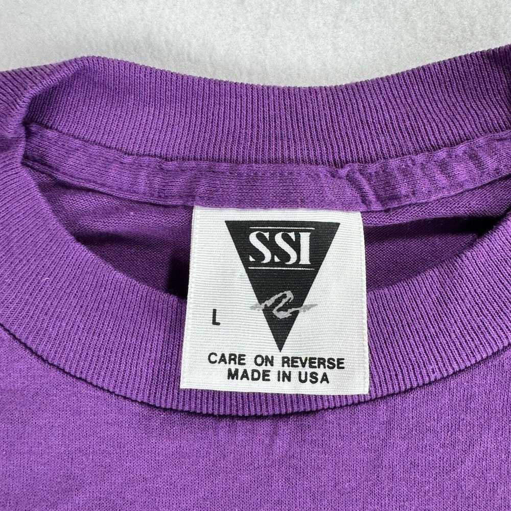 Vintage SSI Shirt Mens Large Purple Short Sleeve … - image 4