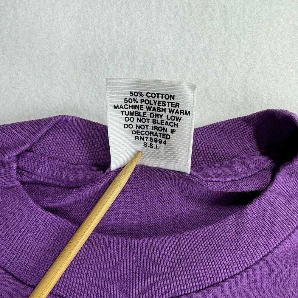 Vintage SSI Shirt Mens Large Purple Short Sleeve … - image 5