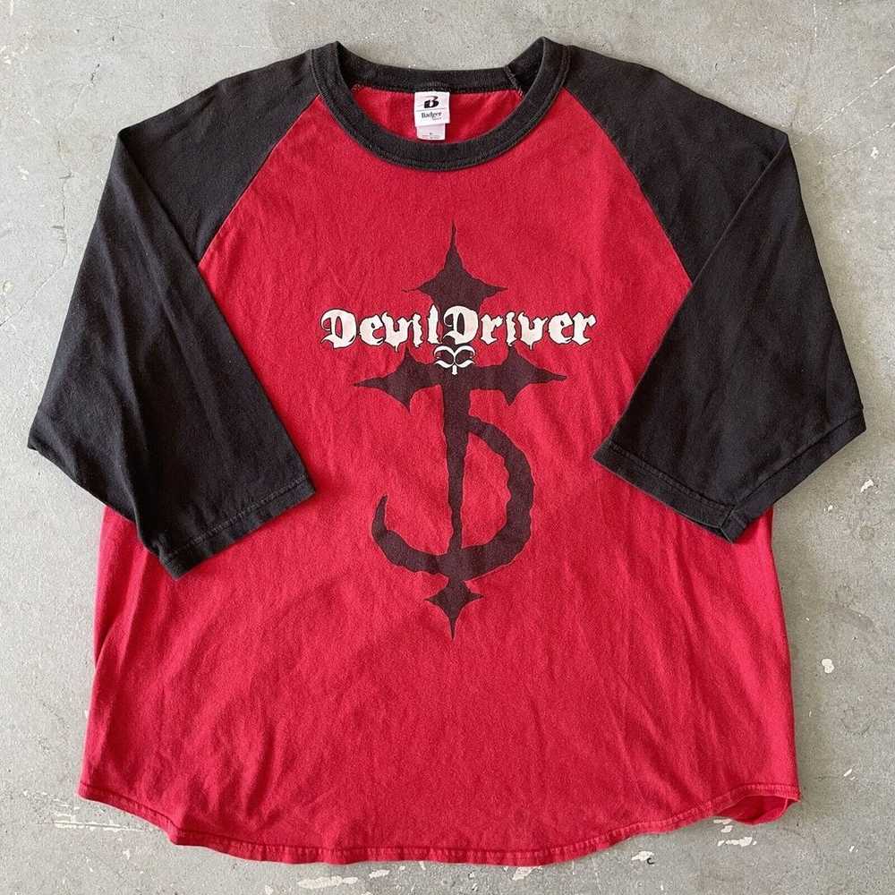 Vintage DevilDriver Band T-Shirt 2005 Size X-Larg… - image 1