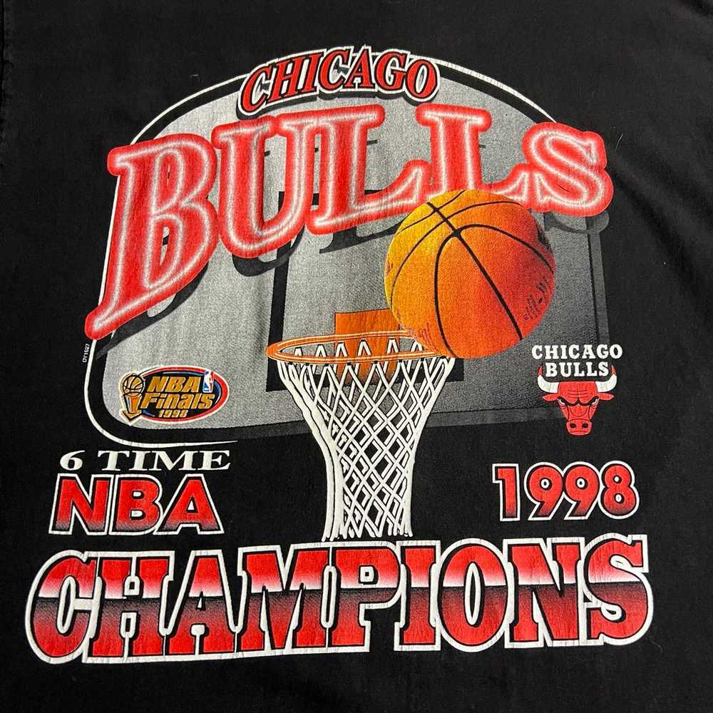 Vintage Chicago Bulls Shirt Mens XL 1998 6 Time N… - image 4