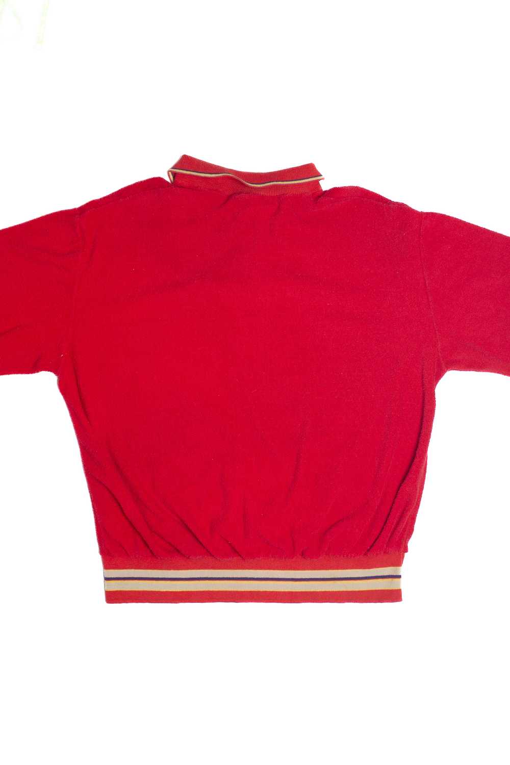 Vintage Terry Cloth Long Sleeve Counter Action Po… - image 3