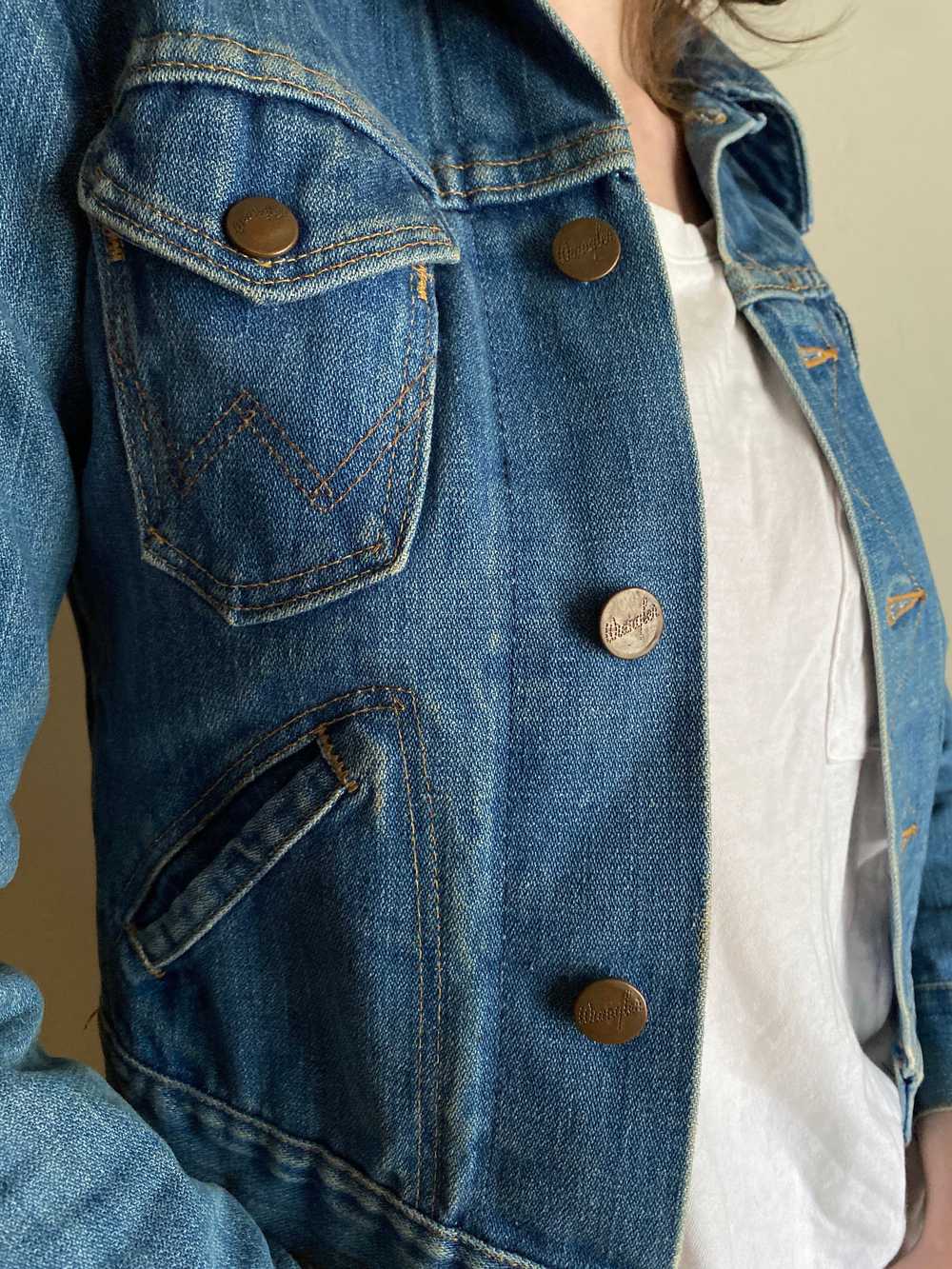 vintage Wrangler denim jacket / 1970s denim Wrang… - image 7