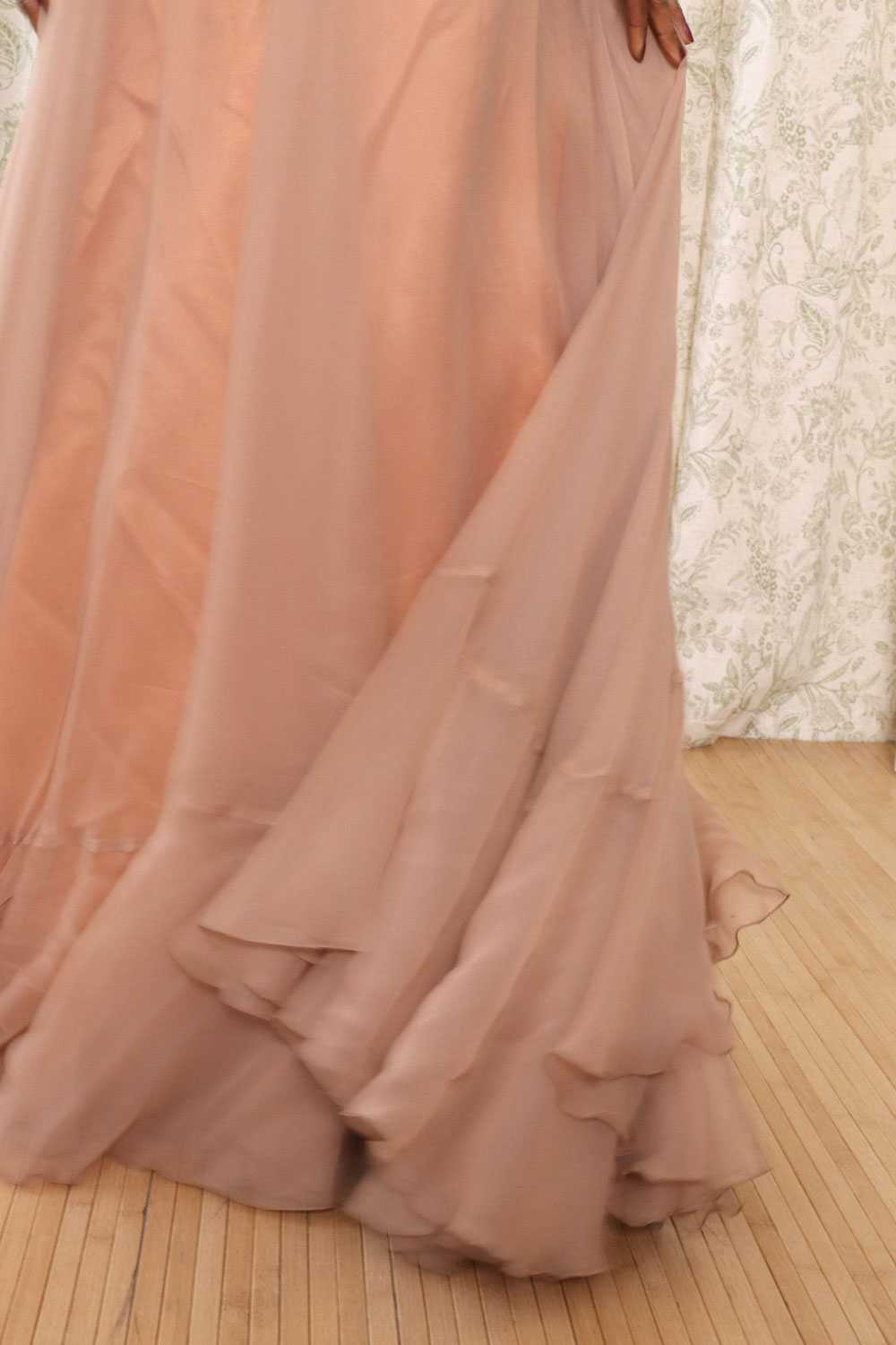 Hilary Floyd Balloon Sleeve Chiffon Gown XS-M - image 9