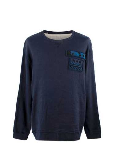 Managed by hewi Valentino Navy Beaded Cotton Swea… - image 1
