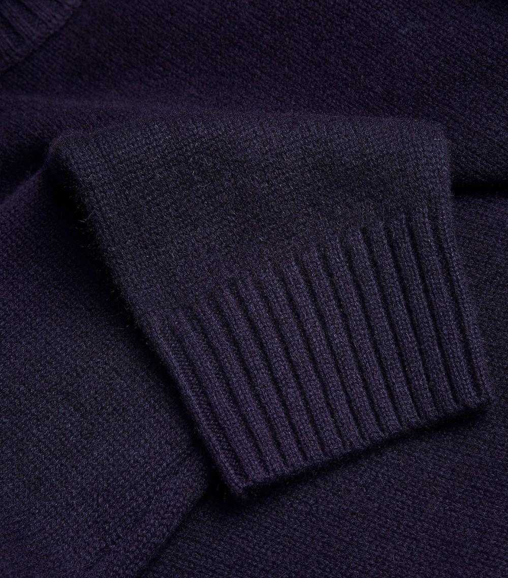 Managed by hewi Frame Navy Cashmere Crew-Neck Swe… - image 4