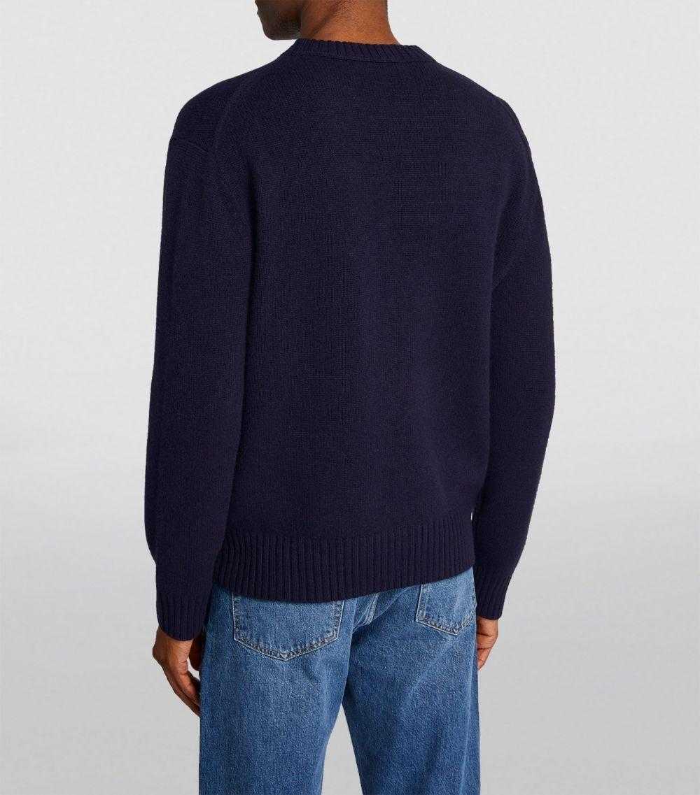 Managed by hewi Frame Navy Cashmere Crew-Neck Swe… - image 6