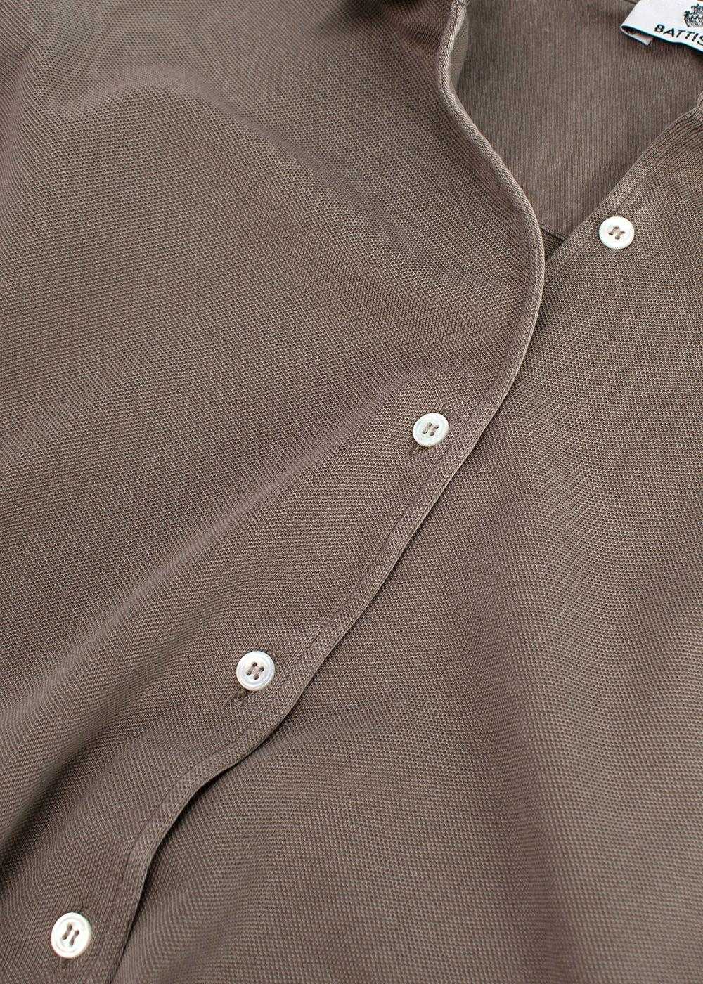 Managed by hewi Battistoni Brown Cotton Shirt - image 3