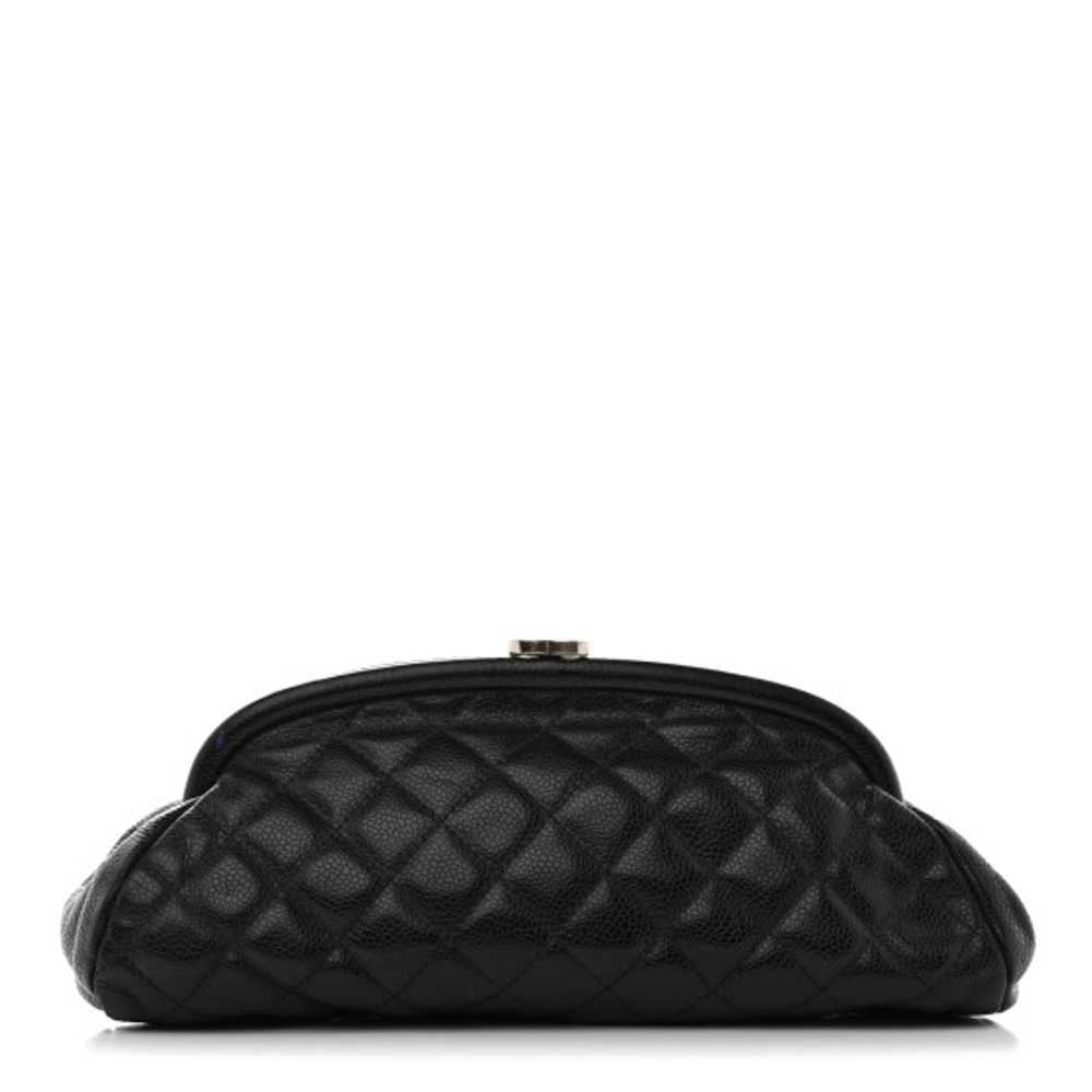 CHANEL Caviar Quilted Timeless Clutch Black - image 1