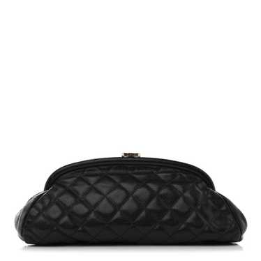 CHANEL Caviar Quilted Timeless Clutch Black - image 1