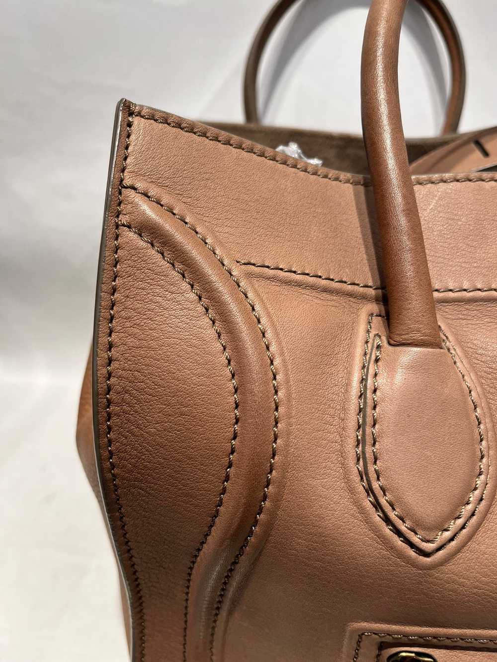 CELINE/Hand Bag/Leather/BEG/ - image 5