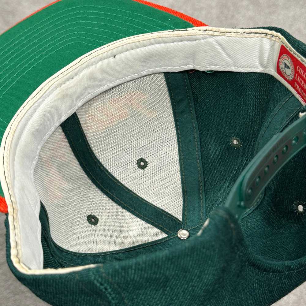 Vintage Miami Hurricanes Wool SS Script Snapback … - image 3