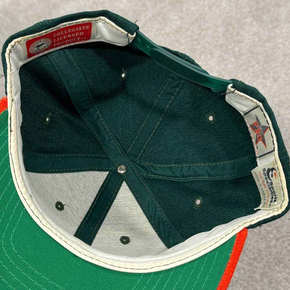 Vintage Miami Hurricanes Wool SS Script Snapback … - image 4