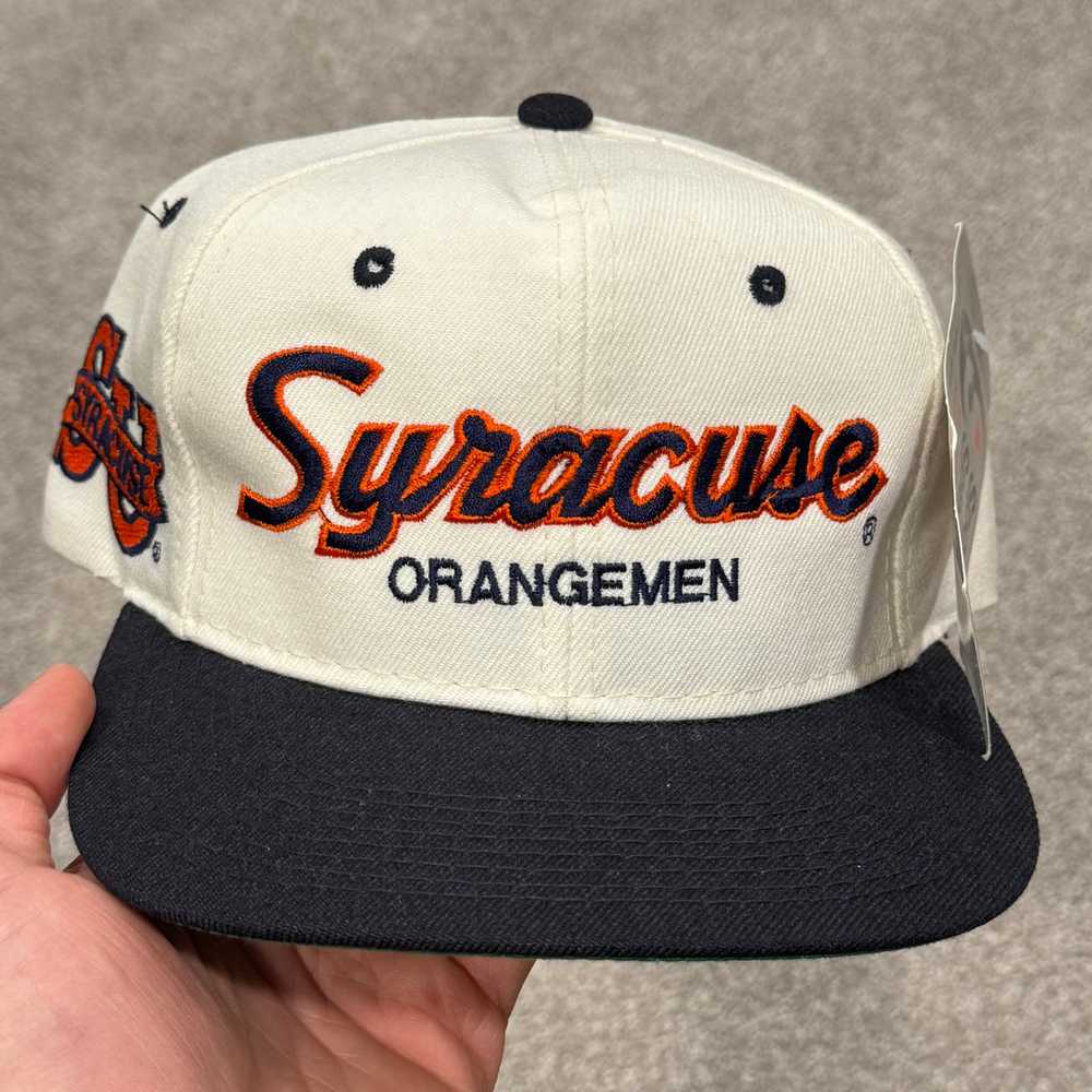 Vintage Syracuse Orangemen Wool SS Script Snapbac… - image 1