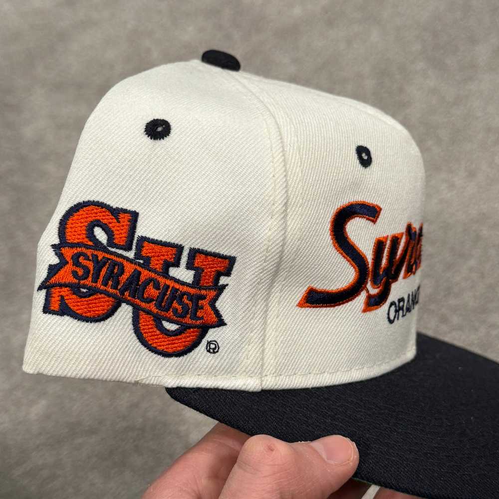 Vintage Syracuse Orangemen Wool SS Script Snapbac… - image 3