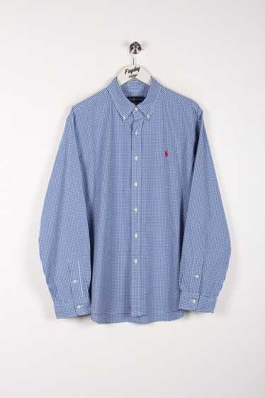 Ralph Lauren Checked Shirt Blue XL