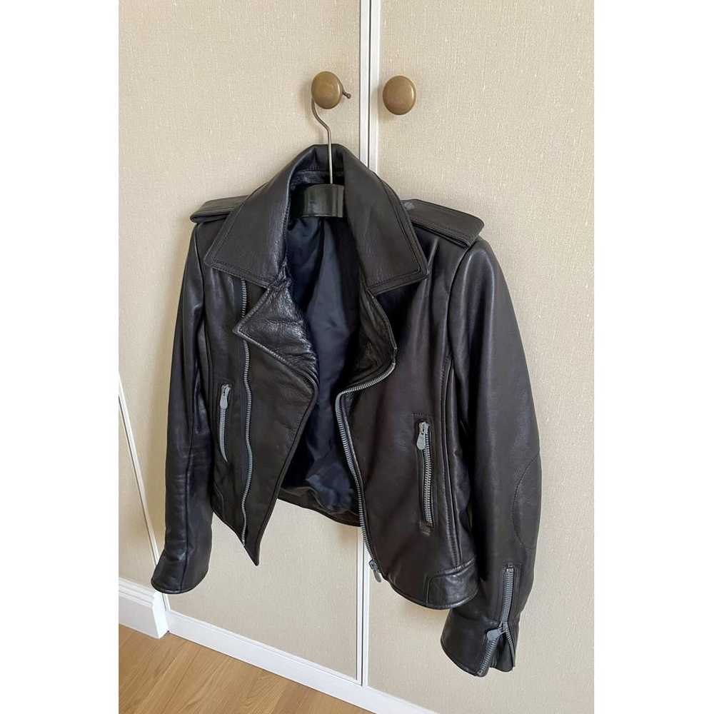 Balenciaga Leather biker jacket - image 3