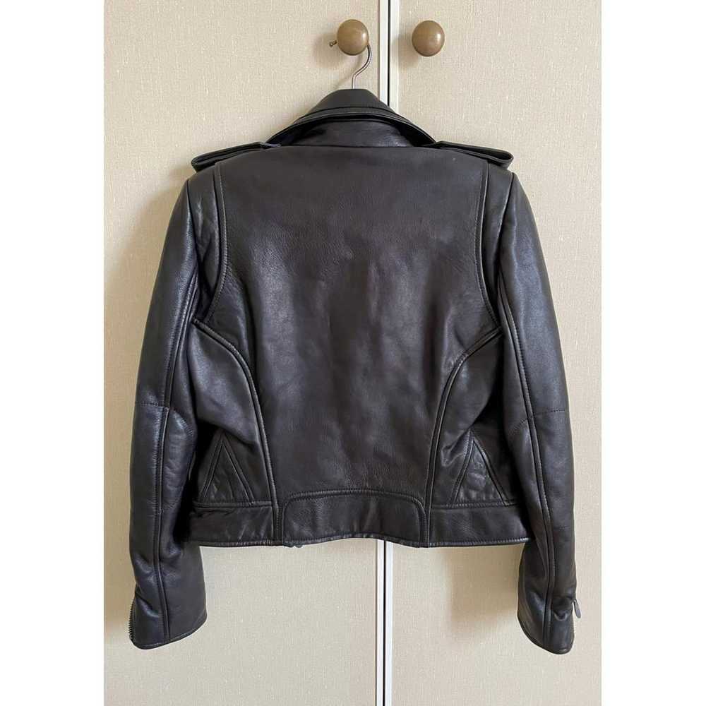 Balenciaga Leather biker jacket - image 4