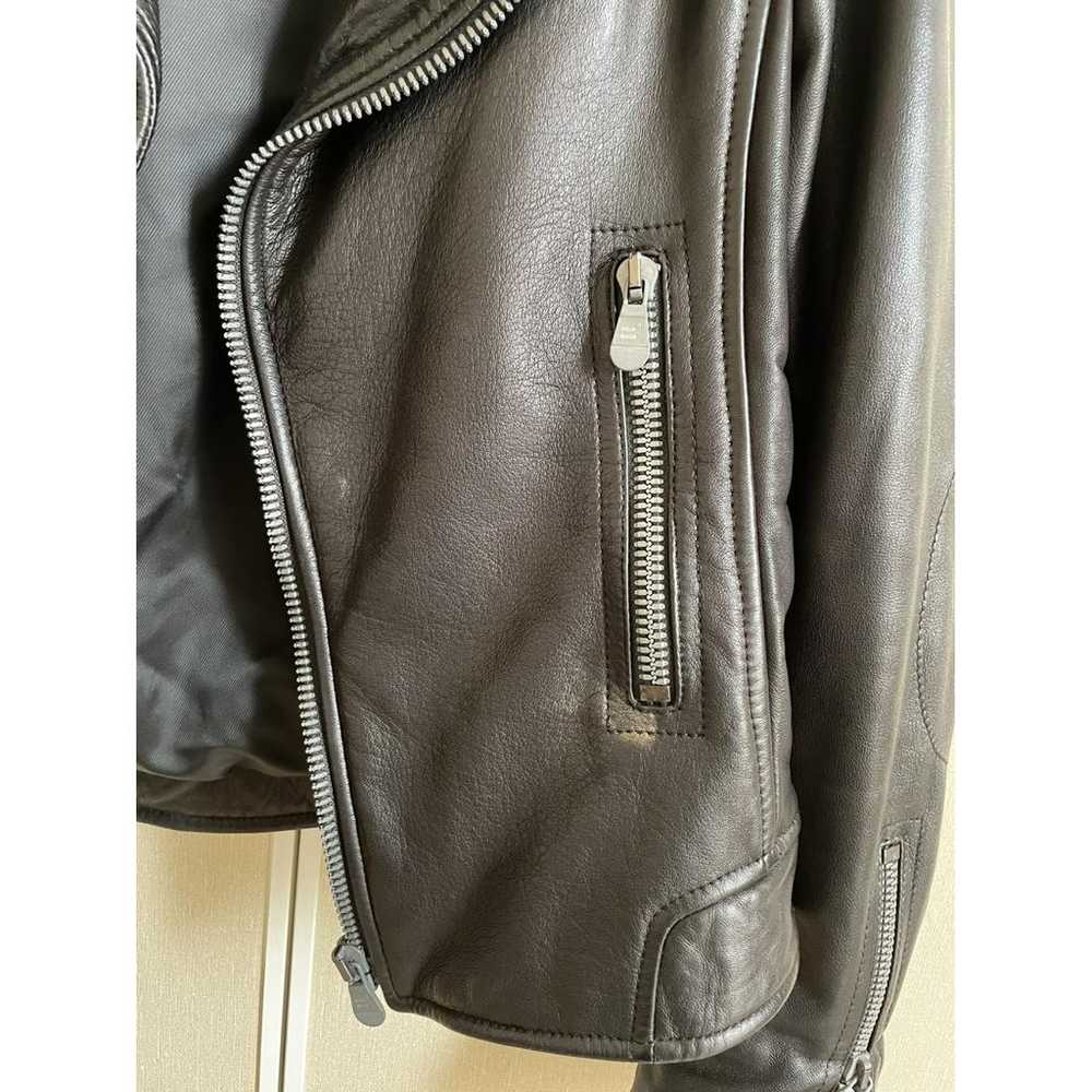 Balenciaga Leather biker jacket - image 9
