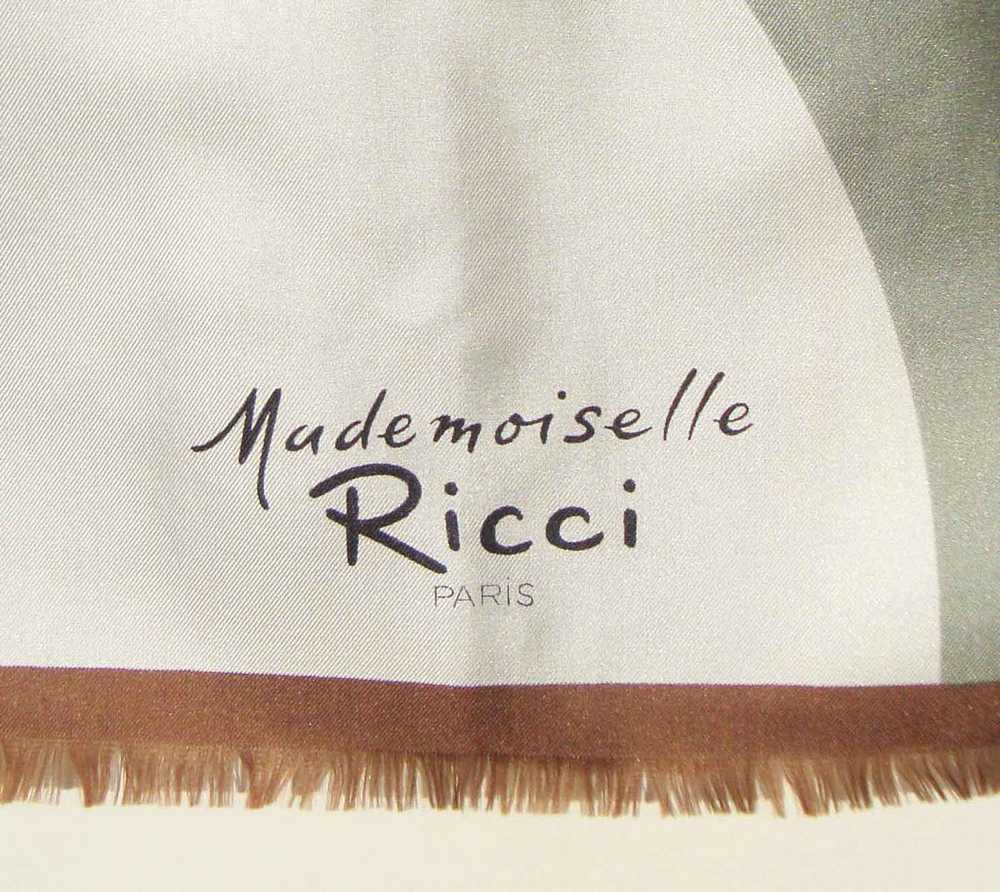 Vintage 60s Mademoiselle Ricci Silk Scarf Moderni… - image 4