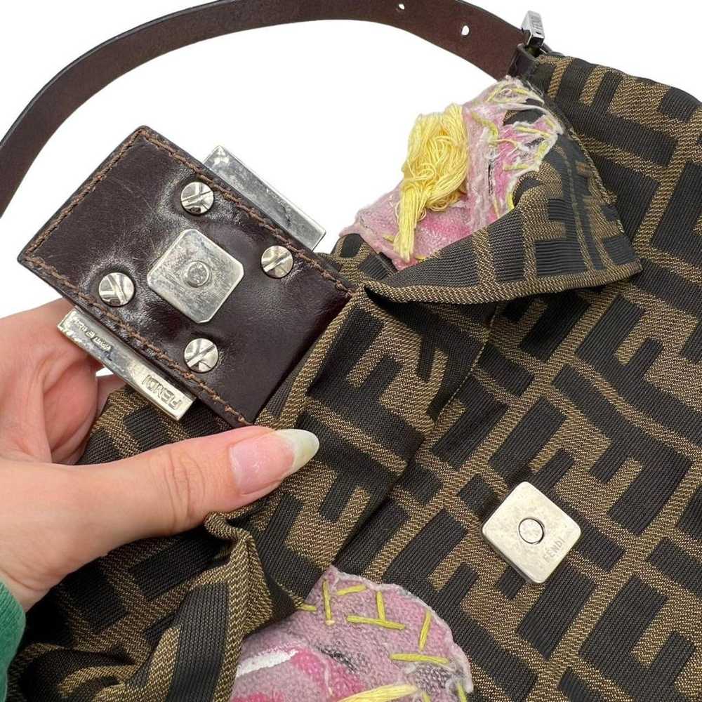 Fendi Baguette cloth handbag - image 5