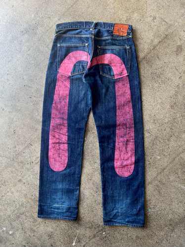 2000s Evisu Daicock Selvedge Jeans 33" x 32" - image 1