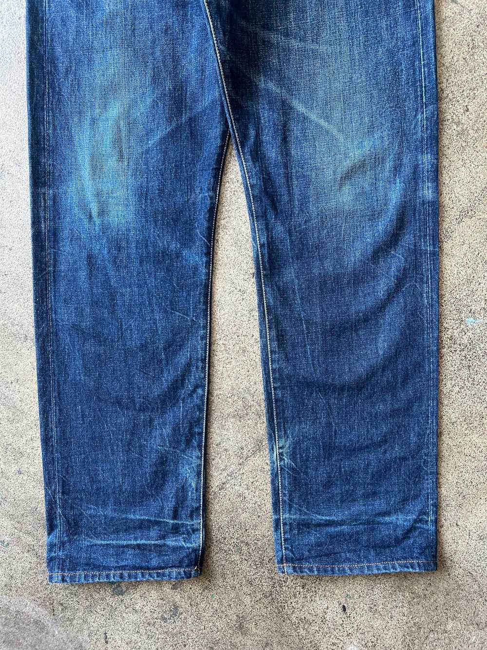 2000s Evisu Daicock Selvedge Jeans 33" x 32" - image 7