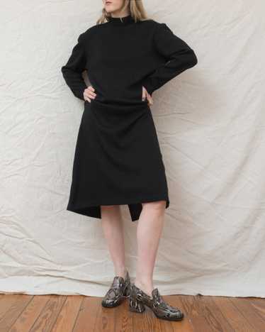 Vintage Black Knit Dress (S/M) - image 1