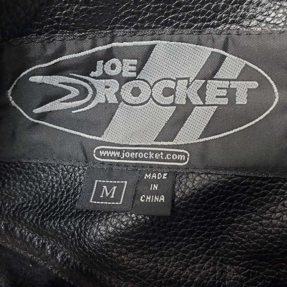 Joe Rocket Black Leather Motorcycle Chaps M - image 5