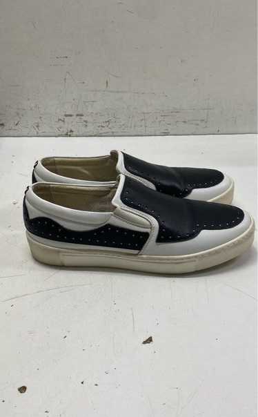 Collection Privee? Leather Duo Tone Slip-Ons Multi