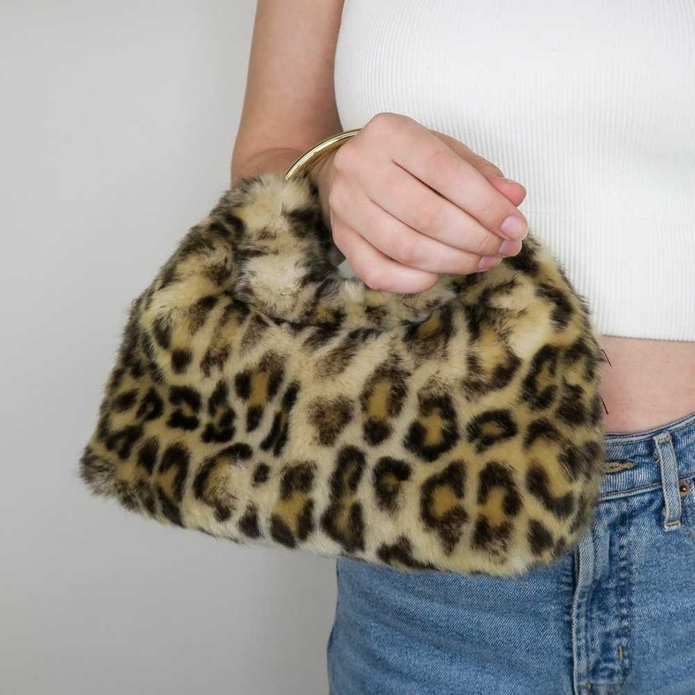 A New Day Faux Fur Leopard Print Mini Bag - image 3