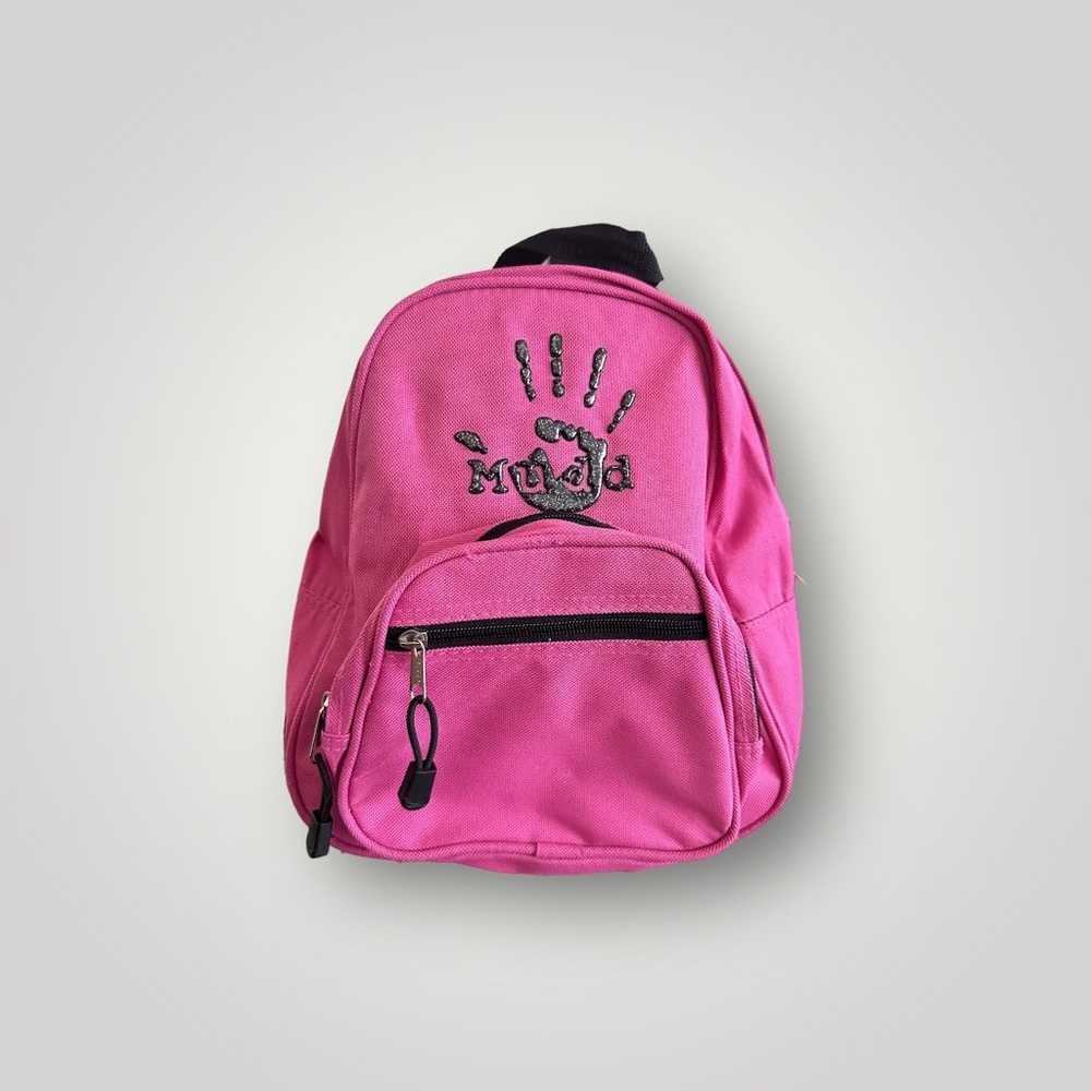 MUDD Pink mini back pack Glitter MUDD logo hand p… - image 1