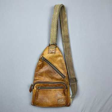Vintage Bed Stu Andie Sling Backpack Genuine Leat… - image 1