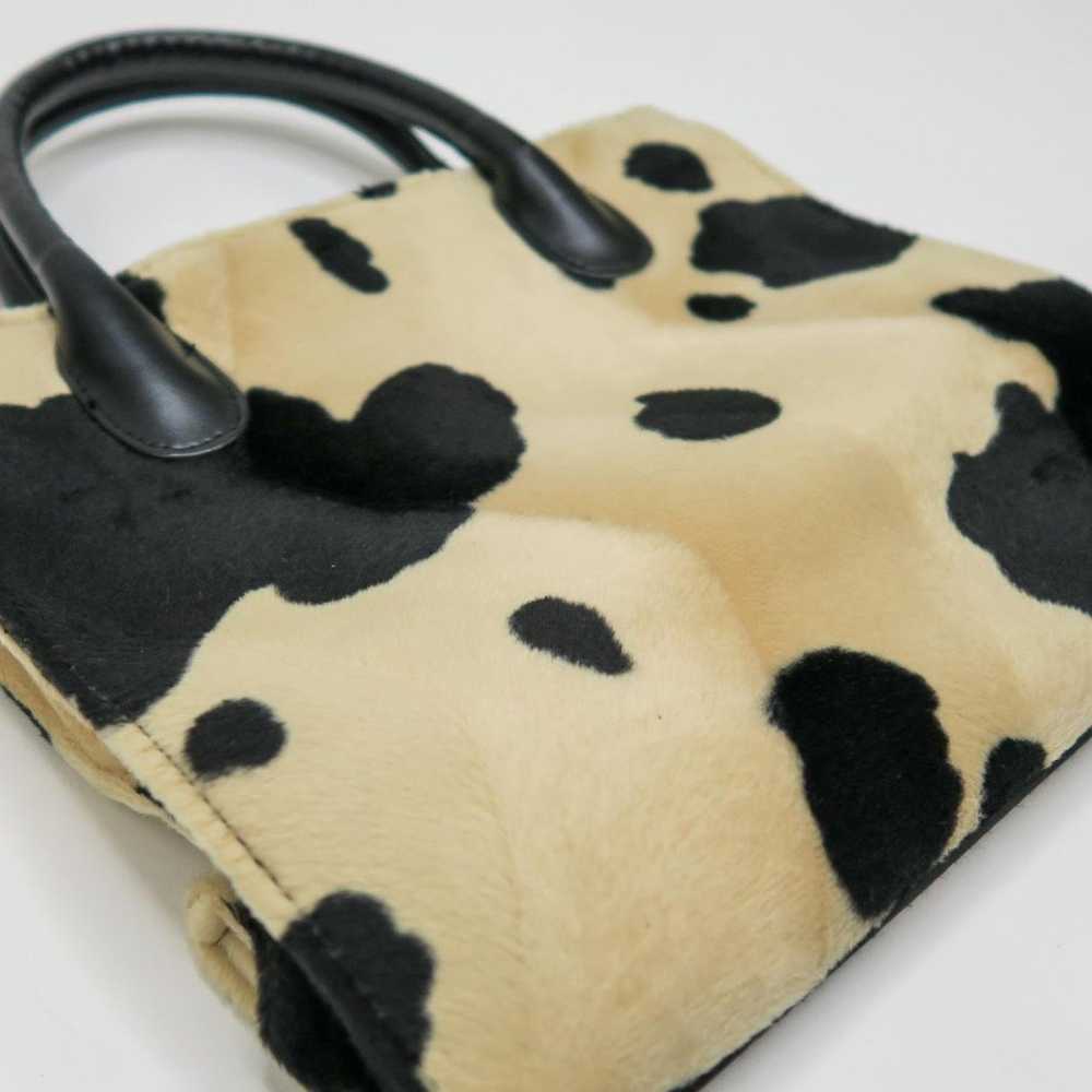 Vintage Y2K Cow Print Faux Fur Bag Purse - image 3