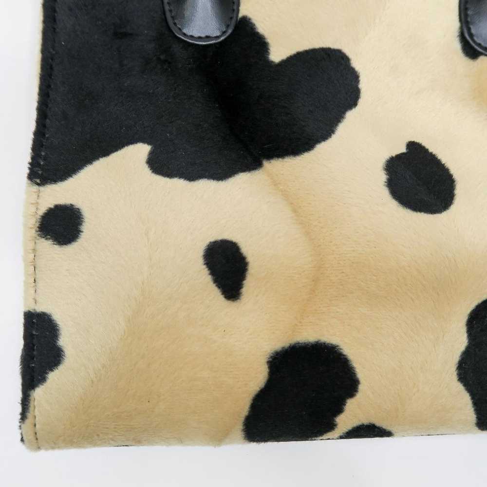 Vintage Y2K Cow Print Faux Fur Bag Purse - image 5