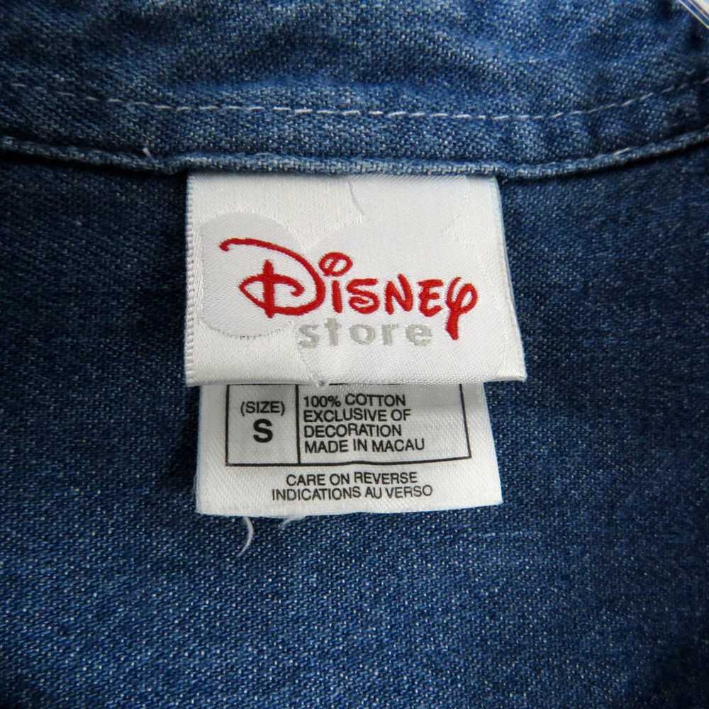 1990s Vintage Disney Mickey Mouse Denim Shirt But… - image 5