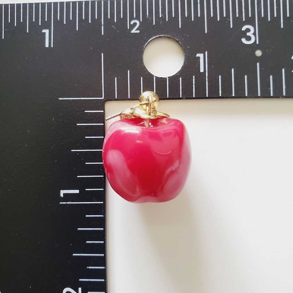 Vintage 1990s AVON Candy Apple Earrings GUC - image 6
